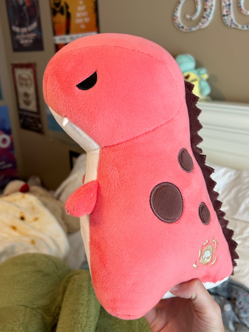 Pink Dino Plushie